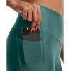 imageUnder Armour Womens Heatgear High Waisted 78 Leggings722 Coastal Teal   White