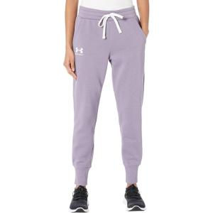 imageUnder Armour Womens Rival Fleece JoggersClub Purple 530White