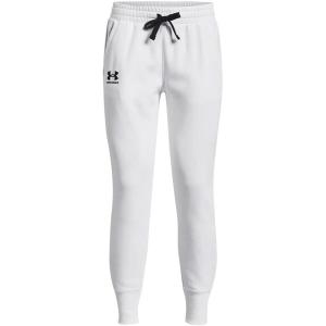 imageUnder Armour Womens Rival Fleece JoggersWhite 100Black