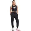 imageUnder Armour Womens Project Rock Rival Fleece Joggers001 Black   White