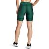 imageUnder Armour Womens Heatgear Bike ShortsSaxon Green Medium Heather 386Metallic Silver