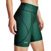 imageUnder Armour Womens Heatgear Bike ShortsSaxon Green Medium Heather 386Metallic Silver