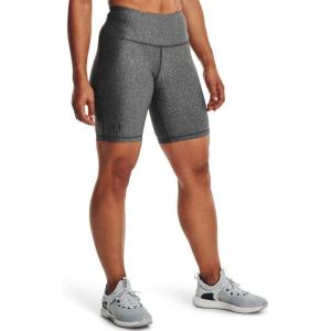 imageUnder Armour Womens Heatgear Bike ShortsCharcoal Light Heather 019Metallic Silver