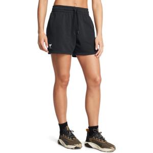imageUnder Armour Womens Project Rock Terry Shorts001 Black   White