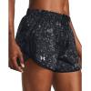 imageUnder Armour Womens Fly by Printed Shorts001 Black  Black  Reflective