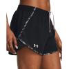 imageUnder Armour Womens Fly by Printed Shorts005 Black  Tetra Gray  Reflective