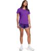 imageUnder Armour Womens Fly by Printed Shorts500 Purple  Lavish  Reflective