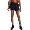 imageUnder Armour Womens Fly by Printed Shorts005 Black  Tetra Gray  Reflective
