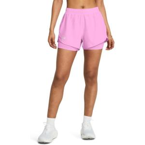 imageUnder Armour Womens Fly by 2in1 Shorts638 Stellar Pink  Stellar Pink  Reflective
