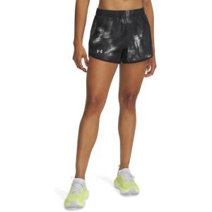 imageUnder Armour Womens Fly by Printed Shorts007 Black   Reflective