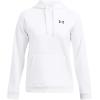 imageUnder Armour Womens Fleece Hoodie100 White   Black