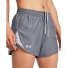 imageUnder Armour Womens Fly by Heathered Shorts035 Steel Medium Heather  Steel  Reflective