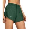 imageUnder Armour Womens Fly by Heathered Shorts301 Forest Green Medium Heather  Forest Green  Reflective