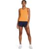 imageUnder Armour Womens Fly by Heathered Shorts410 Midnight Navy Medium Heather  Midnight Navy  Reflective