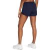 imageUnder Armour Womens Fly by Heathered Shorts410 Midnight Navy Medium Heather  Midnight Navy  Reflective