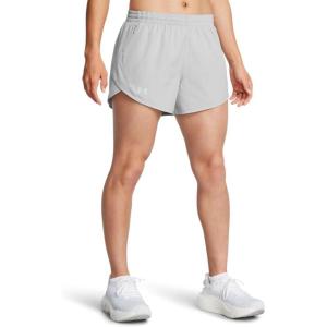 imageUnder Armour Womens Fly by Heathered Shorts011 Mod Gray Medium Heather  Mod Gray  Reflective