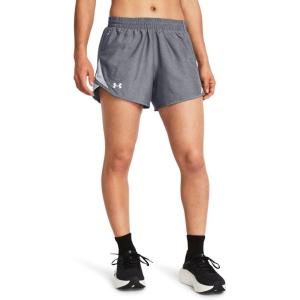 imageUnder Armour Womens Fly by Heathered Shorts035 Steel Medium Heather  Steel  Reflective
