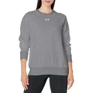 imageUnder Armour Womens Rival Fleece Crew025 Castlerock Light Heather   White