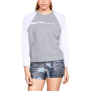 imageUnder Armour Womens Rival Fleece CrewGray White White