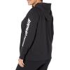 imageUnder Armour Womens Rival Fleece Big Logo Hoodie001 Black  White  Sleeve Wordmark
