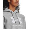 imageUnder Armour Womens Rival Fleece Big Logo Hoodie012 Mod Gray Light Heather   White