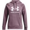 imageUnder Armour Womens Rival Fleece Big Logo Hoodie500 Misty Purple   White