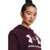 imageUnder Armour Womens Rival Fleece Big Logo Hoodie600 Dark Maroon   White