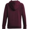 imageUnder Armour Womens Rival Fleece Big Logo Hoodie600 Dark Maroon   White