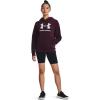 imageUnder Armour Womens Rival Fleece Big Logo Hoodie600 Dark Maroon   White