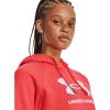 imageUnder Armour Womens Rival Fleece Big Logo Hoodie690 Venom Red   White