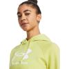 imageUnder Armour Womens Rival Fleece Big Logo Hoodie743 Lime Yellow   White