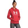imageUnder Armour Womens Rival Fleece Big Logo Hoodie814 Red Solstice   White