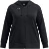 imageUnder Armour Womens Rival Fleece Full Zip Hoodie001 Black   White