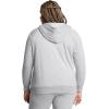 imageUnder Armour Womens Rival Fleece Full Zip Hoodie011 Mod Gray Light Heather   White