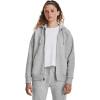 imageUnder Armour Womens Rival Fleece Full Zip Hoodie012 Mod Gray Light Heather   White