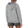 imageUnder Armour Womens Rival Fleece Full Zip Hoodie025 Castlerock Light Heather   White