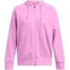imageUnder Armour Womens Rival Fleece Full Zip Hoodie638 Stellar Pink   White