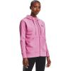 imageUnder Armour Womens Rival Fleece Full Zip HoodiePlanet Pink 680Pink Quartz