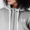 imageUnder Armour Womens Rival Fleece Full Zip HoodieSteel Medium Heather 035White