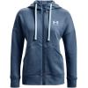 imageUnder Armour Womens Rival Fleece Full Zip HoodieUtility Blue 496Black