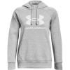 imageUnder Armour Womens Rival Fleece Big Logo Hoodie012 Mod Gray Light Heather   White