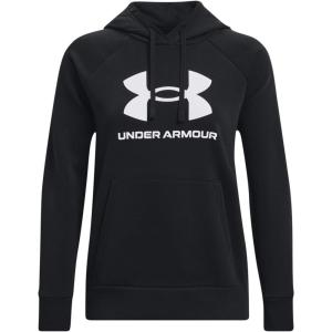 imageUnder Armour Womens Rival Fleece Big Logo Hoodie001 Black   White
