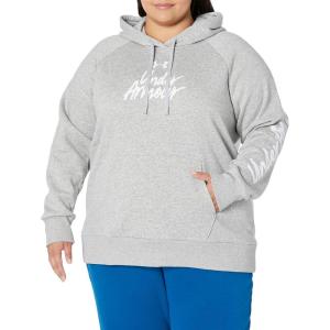 imageUnder Armour Womens Rival Fleece Big Logo Hoodie011 Mod Gray   White