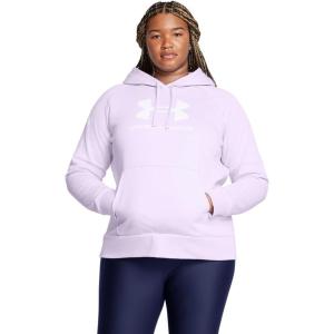 imageUnder Armour Womens Rival Fleece Big Logo Hoodie535 Salt Purple   White