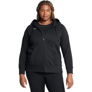 imageUnder Armour Womens Rival Fleece Full Zip Hoodie001 Black   White