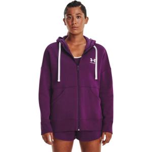 imageUnder Armour Womens Rival Fleece Full Zip Hoodie514 Rivalry   White