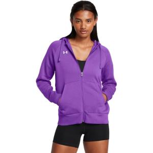 imageUnder Armour Womens Rival Fleece Full Zip Hoodie525 Lavish   White
