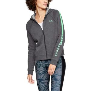 imageUnder Armour Womens Rival Fleece Full Zip HoodieCharcoal Light Heather Charcoal Light Heather Gr