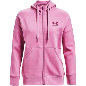 imageUnder Armour Womens Rival Fleece Full Zip HoodiePlanet Pink 680Pink Quartz