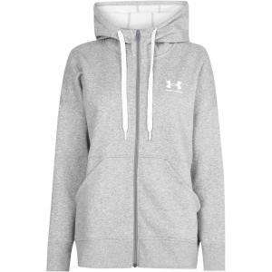 imageUnder Armour Womens Rival Fleece Full Zip HoodieSteel Medium Heather 035White